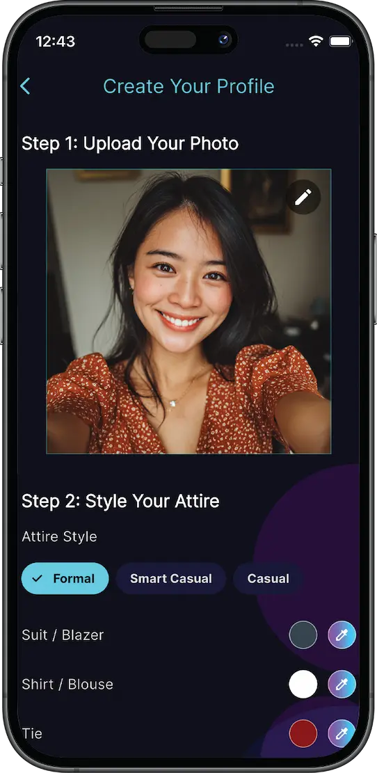 Original personal photo in phone mockup